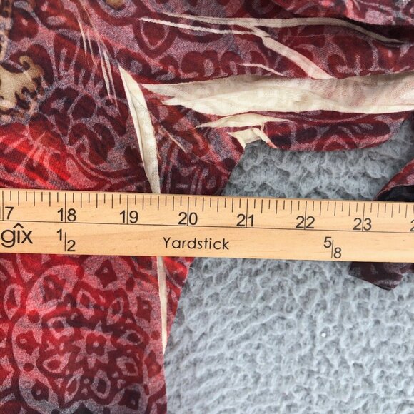 Christopher & Banks Top Womens Large Multicolor 3/4 Sleeve Boho Perforated NWT - Picture 9 of 10